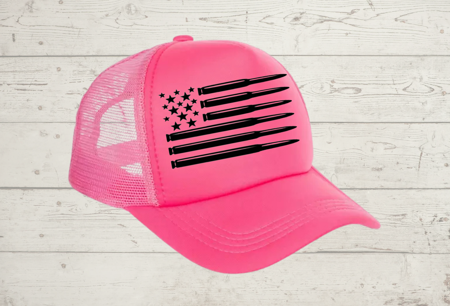 Trucker Hat (American flag bullets)