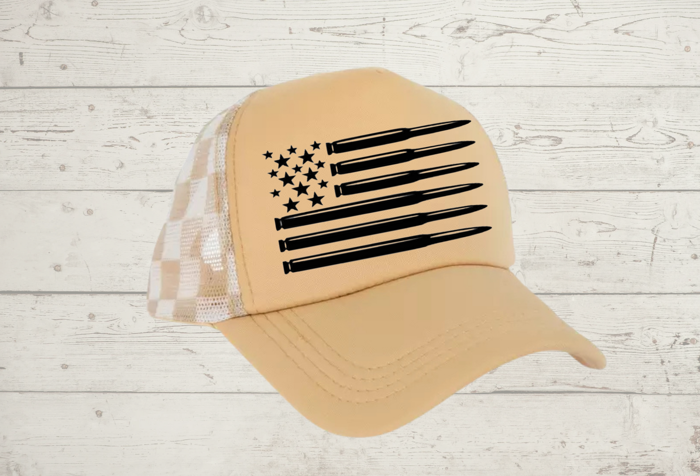 Trucker Hat (American flag bullets)