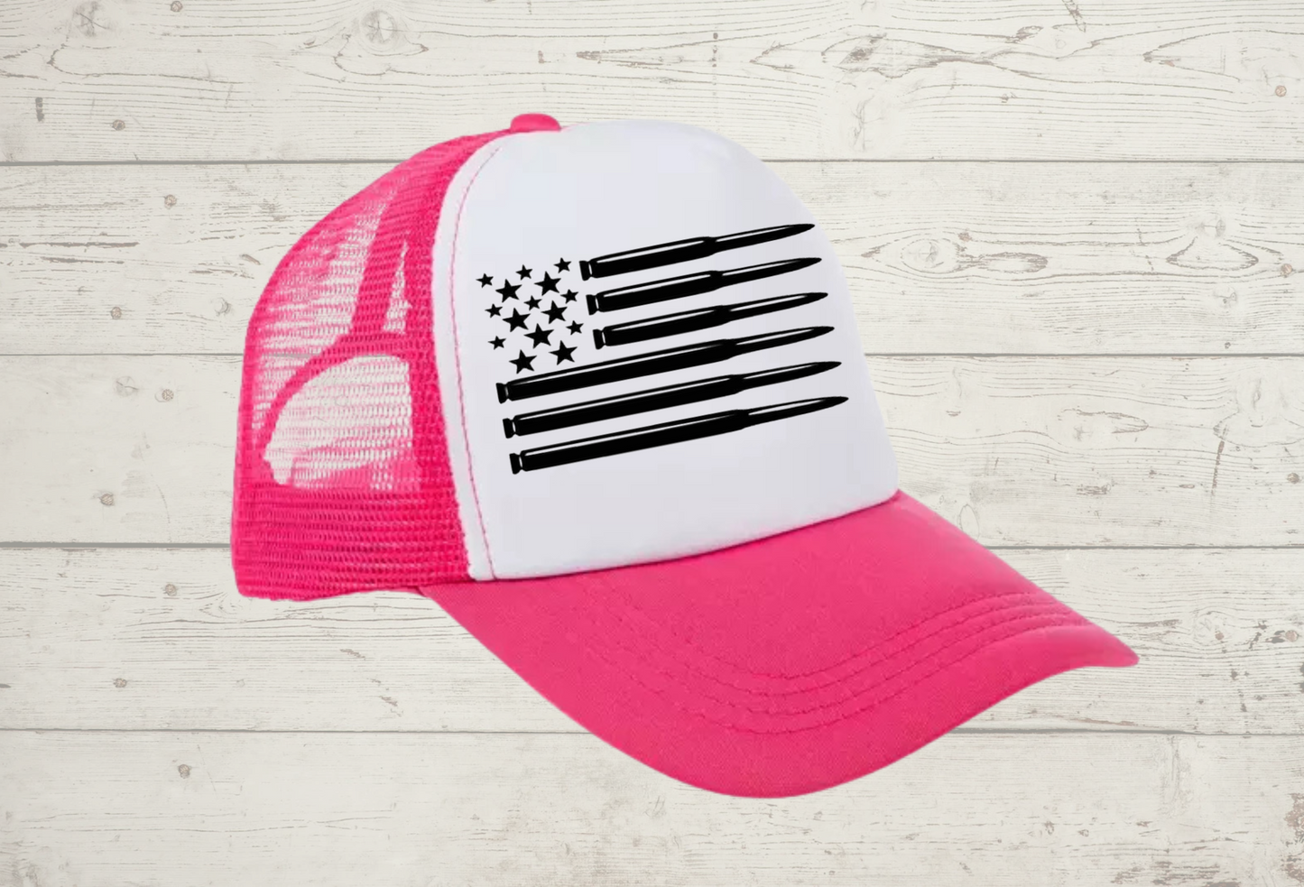 Trucker Hat (American flag bullets)