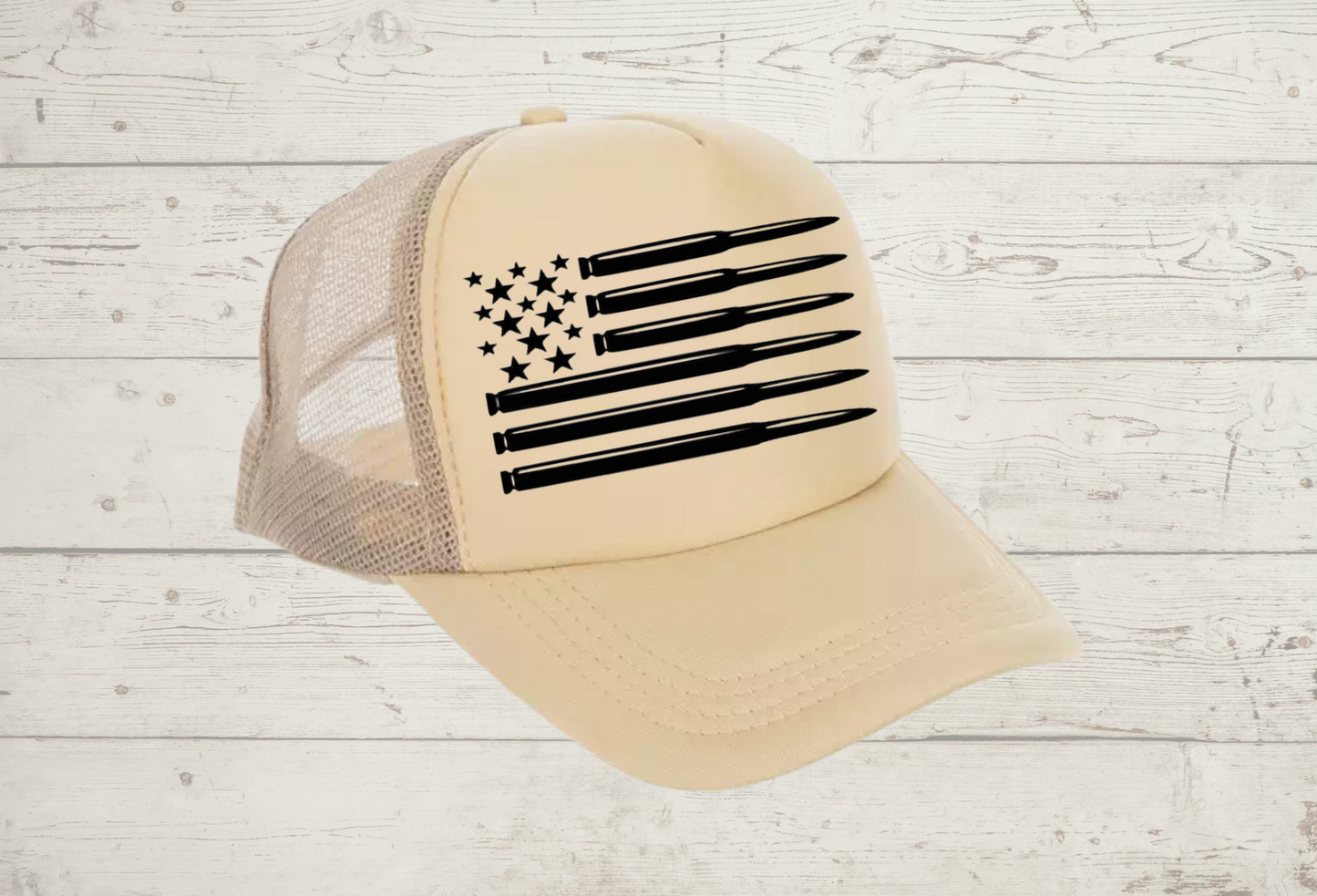 Trucker Hat (American flag bullets)