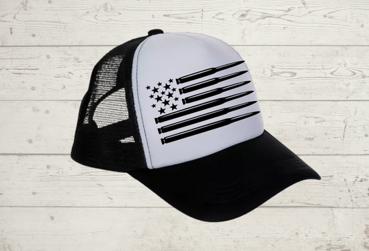 Trucker Hat (American flag bullets)